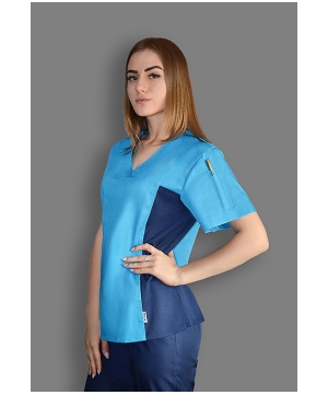 Блуза MedLife Uniforms Ангеліна з бічними вставками