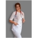 Блуза MedLife Uniforms Габріела з круглою шиєю та красивими складками