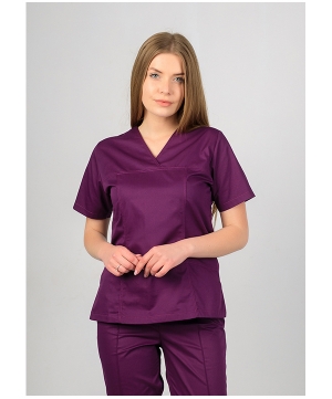 Блуза MedLife Uniforms Карина з V-подібною шиєю